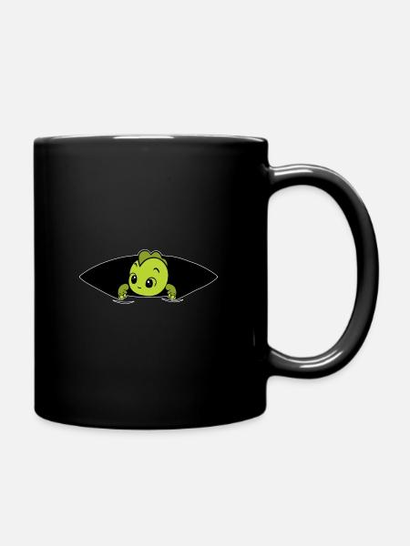 Baby dino - Tasse einfarbig - Schwarz