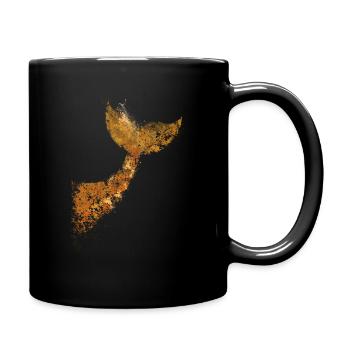 Whale - Whale tail - Full Colour Mug - black - Right
