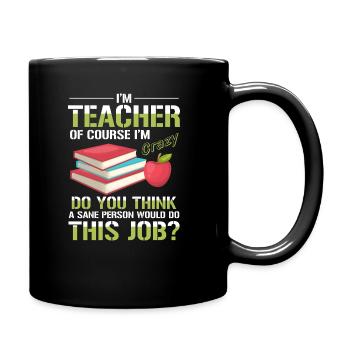 Teacher - Full Colour Mug - black - Right