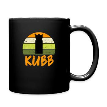 Jeux d’échecs des Vikings Kubb Plage Jeu de Vikings - Mug uni - noir - Droite