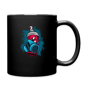 Spray Can Painter Art Graffiti - Full Colour Mug - black - Right