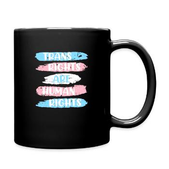 Les transgenres Transgenre Trans Rights are Human Rights - Mug uni - noir - Droite