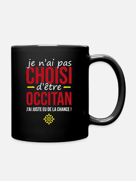 occitan chanceux | chance Occitanie région France - Mug uni - noir