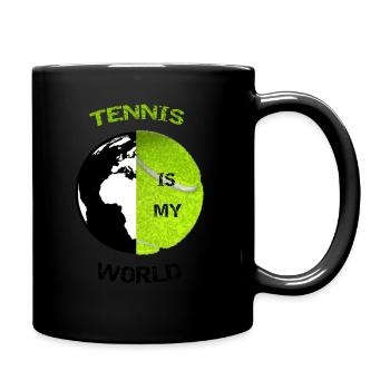 T shirt tennis - Mug uni - noir - Droite