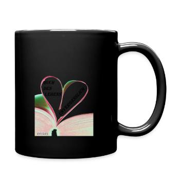 Unvergesslich - Tasse einfarbig - Schwarz - Rechts