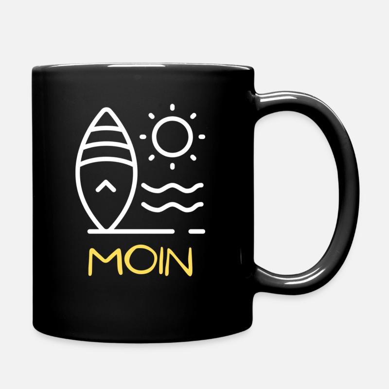 Moin - Tasse einfarbig - Schwarz