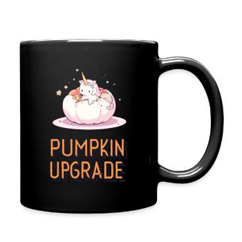 Pure Unicorn Love - The ''Pumpkin Upgrade'' - Full Colour Mug - black - Right