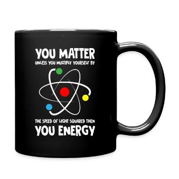 Citation scientifique - Mug uni - noir - Droite