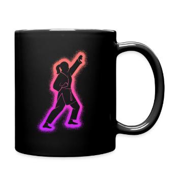 Taekwondo Arts Martiaux Enfants Femmes Filles Karaté - Mug uni - noir - Droite