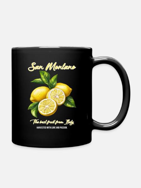 Lemon from San Montano Italy Style - Tasse einfarbig - Schwarz