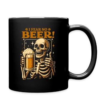 Beer Skeleton - I'm Not Afraid of Any Beer - Full Colour Mug - black - Right