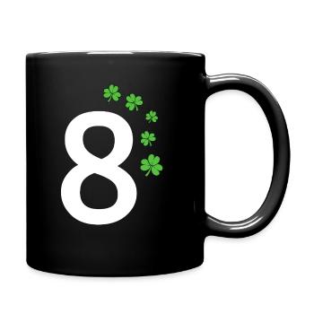 8 - Tasse einfarbig - Schwarz - Rechts