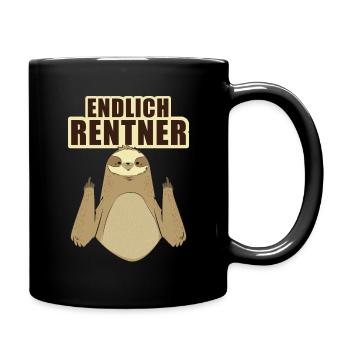 Pension de retraite - Mug uni - noir - Droite