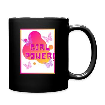 Girl POWER - Mug uni - noir - Droite