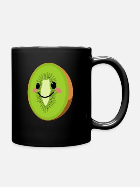 Kiwi - Tasse einfarbig - Schwarz