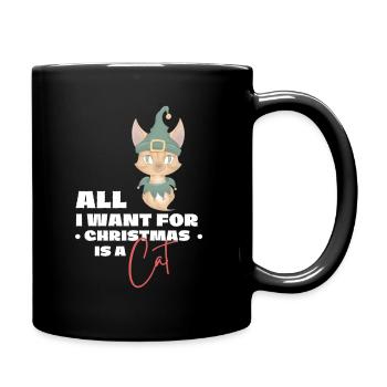 All I want for Christmas is a...cat ! #2 - Mug uni - noir - Droite