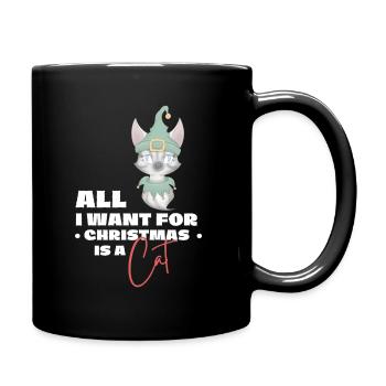 All I want for Christmas is a...cat ! #3 - Mug uni - noir - Droite