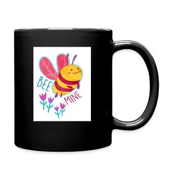 Bee mine Biene - Tasse einfarbig - Schwarz - Rechts