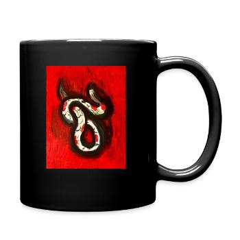 Snake Design by Immortal Visions - Tasse einfarbig - Schwarz - Rechts