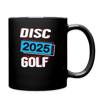 Discgolf 2025 Discgolfer Discgolfspieler Spiel - Tasse einfarbig - Schwarz - Rechts