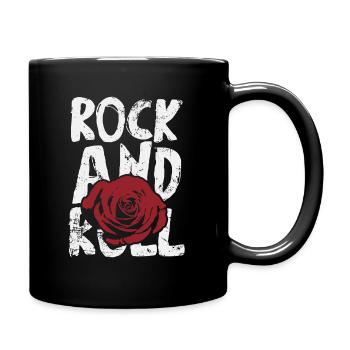 Rock and Roll – rock rose - Full Colour Mug - black - Right