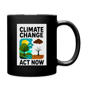 Climate change now - Full Colour Mug - black - Right