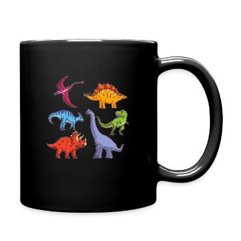 Stegosaurus dinosaures cadeau primitif - Mug uni - noir - Droite
