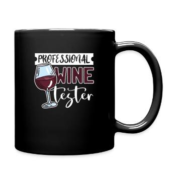 Thème de buveur d'alcool verre de dégustation de vin - Mug uni - noir - Droite