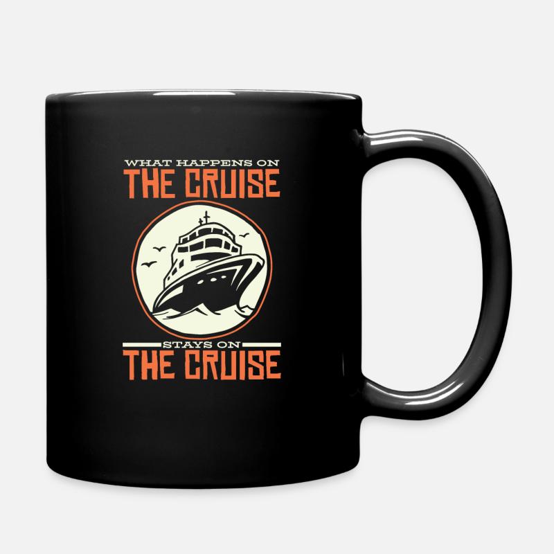 Cruise Cruise Cruise Ship Gift - Full Colour Mug - black