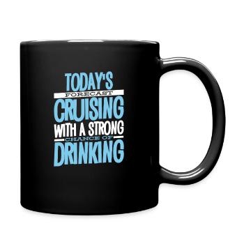 Kreuzfahrt Kreuzfahrtreise Kreuzfahrtschiff Reisen - Tasse einfarbig - Schwarz - Rechts