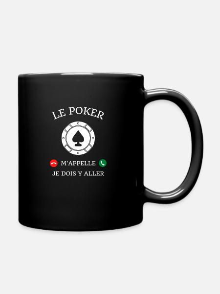 t shirt poker m'appelle humour poker homme cadeau - Mug uni - noir