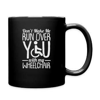 Fauteuil roulant En fauteuil roulant Design - Mug uni - noir - Droite