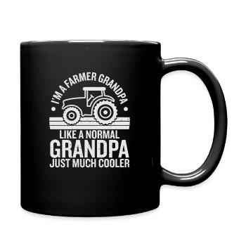 Farmer Farming Grandpa Farm Machine Farm - Full Colour Mug - black - Right
