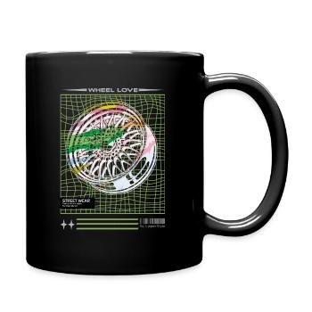 Felge Bunt - Tasse einfarbig - Schwarz - Rechts