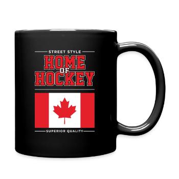 Home of Hockey - Tasse einfarbig - Schwarz - Rechts