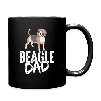 Beagle Dad Dog Dad Dad Dad Owner Fun Dogs - Full Colour Mug - black - Right