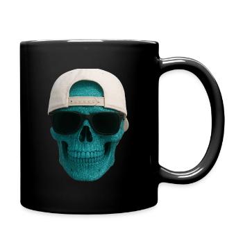 Totenkopf - Tasse einfarbig - Schwarz - Rechts