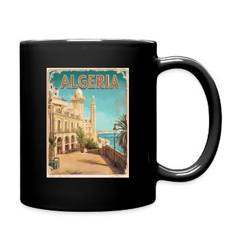 Algeria Coastal Historical View - Full Colour Mug - black - Right