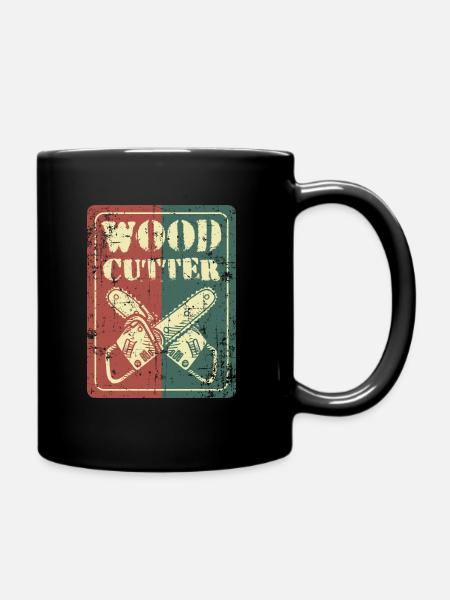Tronçonneuse bûcheron - Mug uni - noir