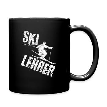 Skilehrer Apre Ski - Tasse einfarbig - Schwarz - Rechts