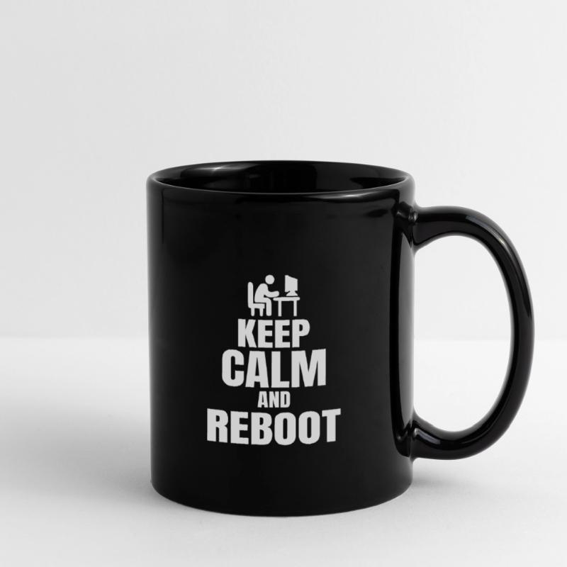 Admin Spruch Keep Calm Sys Admin Programmierer Tasse einfarbig