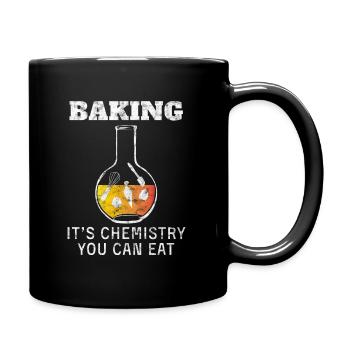 Cuire au four, c'est de la chimie à manger Baker Patissier - Mug uni - noir - Droite