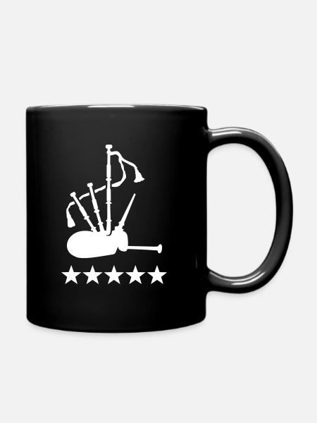 Bagpipe - Full Colour Mug - black