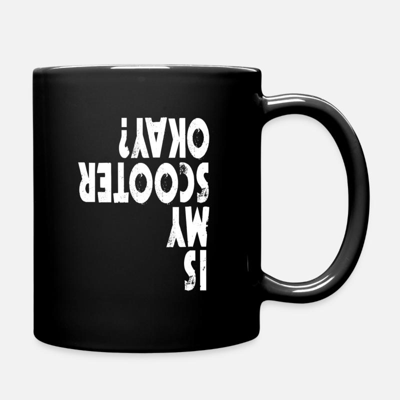 Scooter Roller Stunt Tretroller Spruch Geschenk - Tasse einfarbig - Schwarz