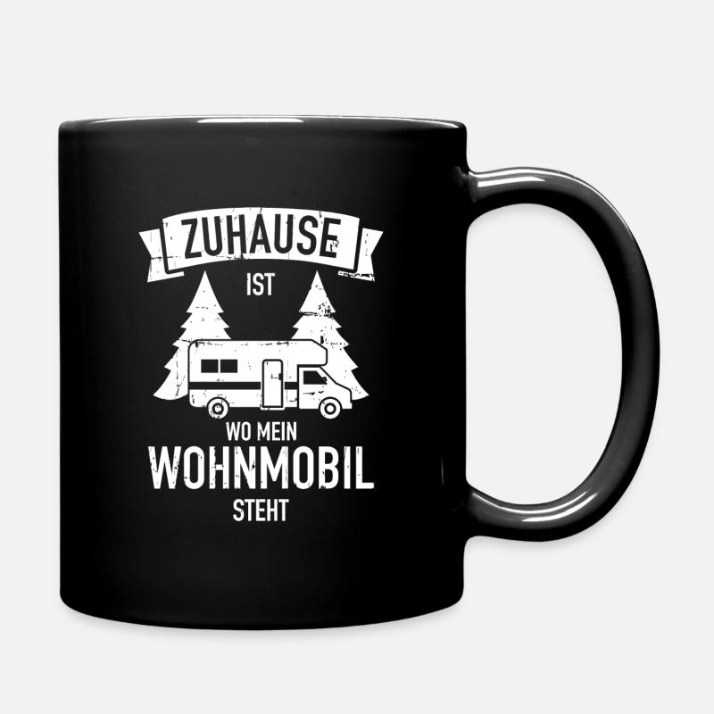 Wohnmobil - Tasse einfarbig - Schwarz