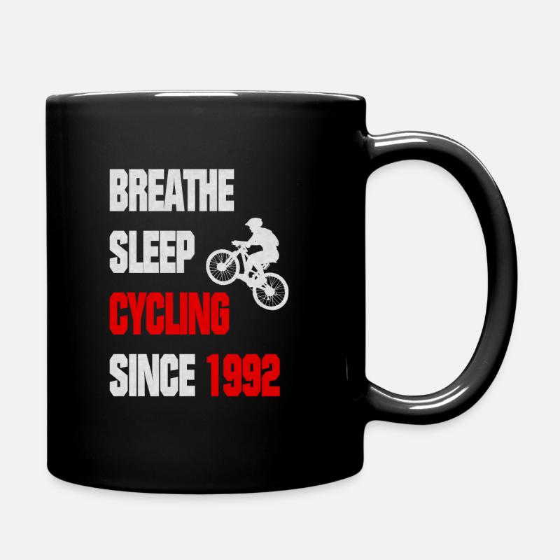 1992 Geborerner Radfahrer - Tasse einfarbig - Schwarz