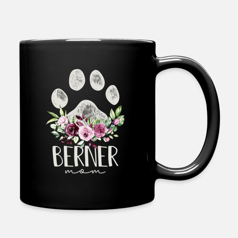 Berner Berghund - Tasse einfarbig - Schwarz