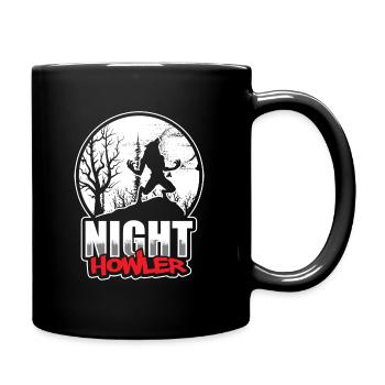 Wolf Halloween Fairy Tale - Full Colour Mug - black - Right