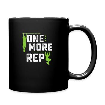 On More Rep Planche Calisthenics Street Workout - Tasse einfarbig - Schwarz - Rechts