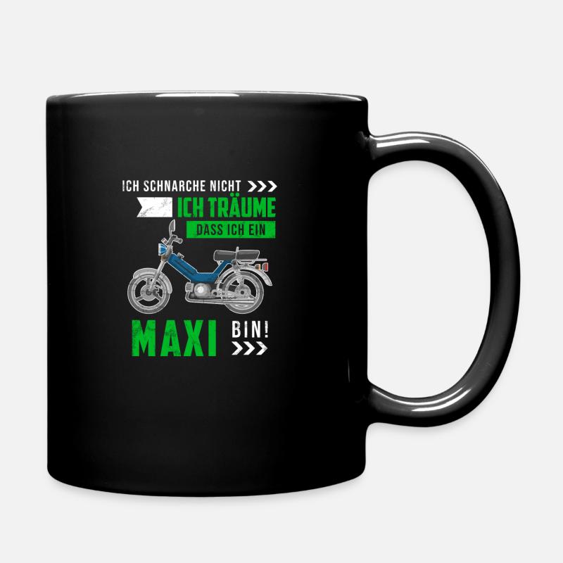 Maxi Moped Nur die Besten Oldtimer Mopedfahrer - Tasse einfarbig - Schwarz